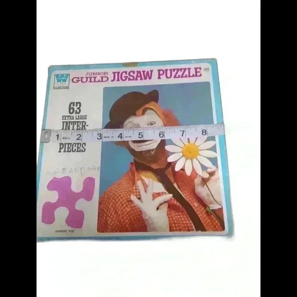 Vintage family guild jigsaw puzzle pieces clowns COMPLETE